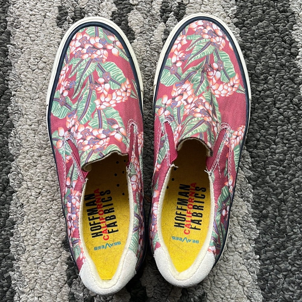 Sea Vees women’s size 5 Hawthorne, slip on beachcomber herringbone twill